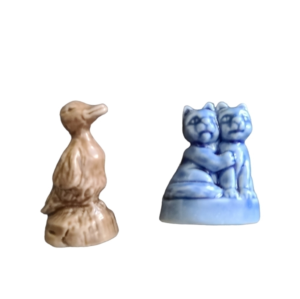 Wade of England Whimsies pet duck and cats